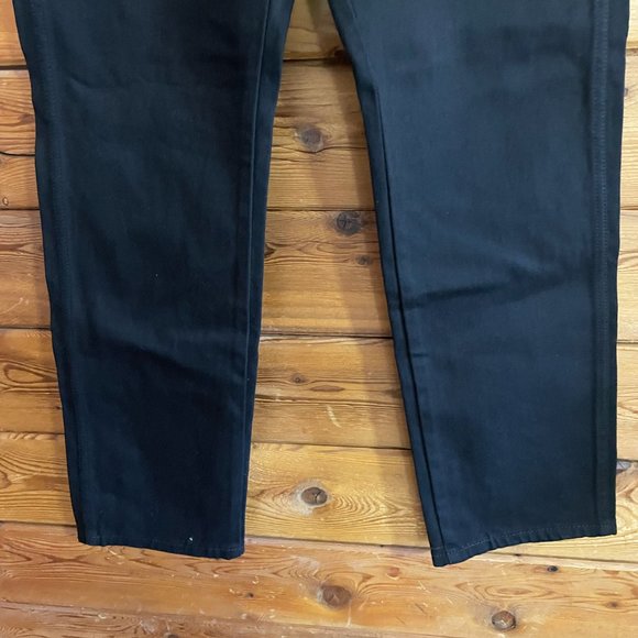NWT Levi's Jeans Mens Black Western Fit Strong Straight Leg Zip 30x30 - Picture 7 of 10